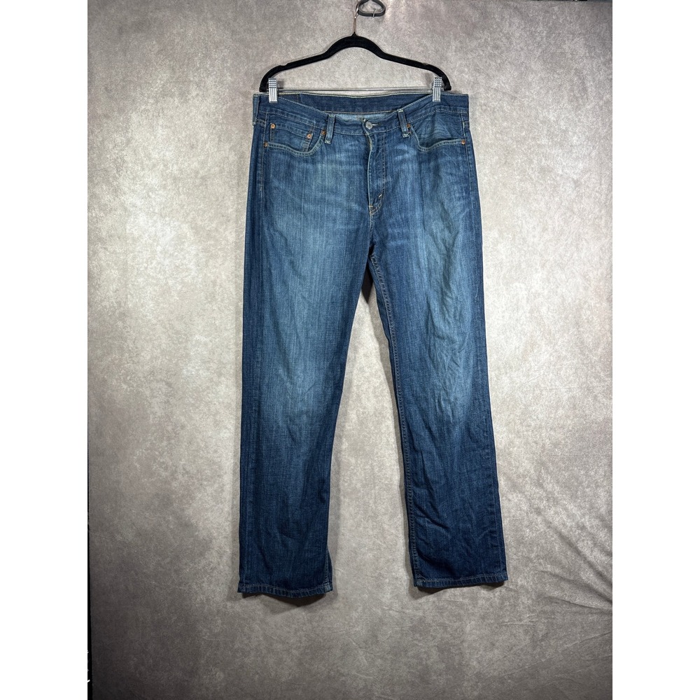 Levis Jeans Mens Size 36x32 Blue 514 Straight Fit Denim Classic Casual Everyday